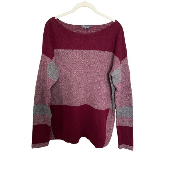 Vince Intarsia Colorblock Sweater - Picture 2 of 7